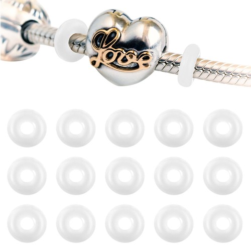 Anti-slip Rubber Ring Silicone Stoppers Beads for Bracelets Baby
