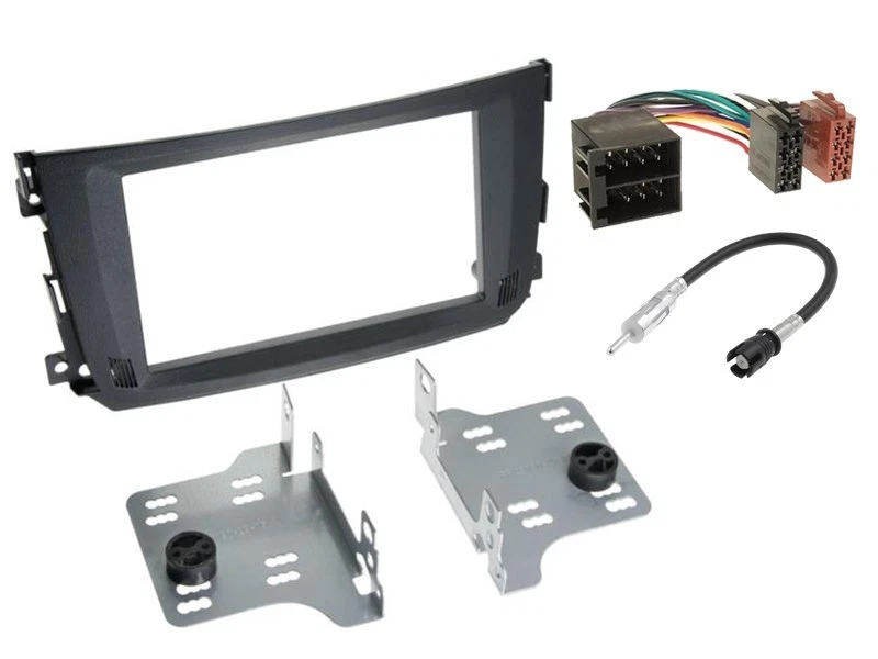 JVC Bluetooth 2DIN DAB+ Autoradio für Smart ForTwo 2010-2015 schwarz - Bild 2 von 4