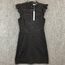 She & Sky Black Lace Mini Dress Women’s Small Wednesday Adams Gothic Style