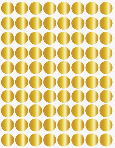 Pegatinas de puntos dorados en varios tamaños (8 mm-38 mm) etiqueta de código de color en 15 hojas - Imagen 11 de 22