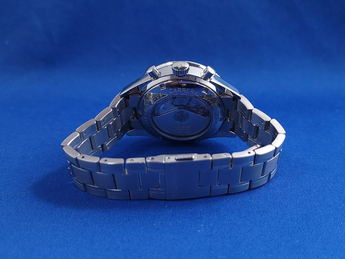 【ジャンク品相当】TAG Heuer Carrera 自動巻き CV2010 TAG HEUER CARRERA CV2010 BLACK CHRONOGRAPH CAL.16 MENS