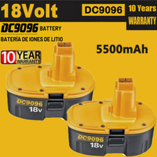 2PACK 18V For Dewalt 18 VOLT 5.5Ah DC9096 DC9098 NiMh Battery DC9099 Replacement