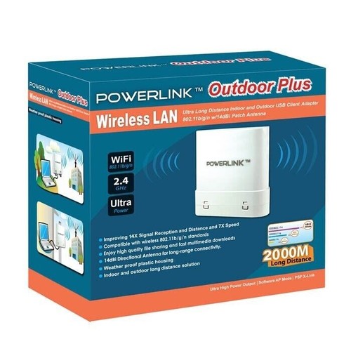 POWERLINK Outdoor+ Ultra Long Distance Indoor/Outdoor WLAN Wireless 1.2 miles - Picture 5 of 6