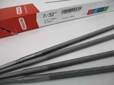 5-Pack Oregon 70501 Chainsaw Files - 1/4" 6.4mm - For Sharpening Chainsaw Blades