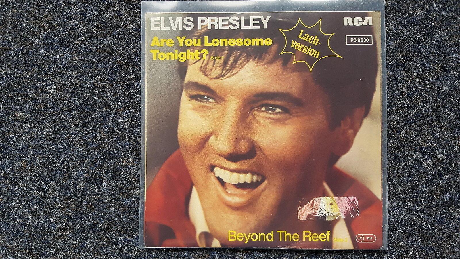 7"" Single Vinyl Elvis Presley - Are you lonesome tonight? Germany LACHVERSION