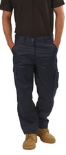 Mens Cargo Combat Work Wear Trousers Pants With Knee Pad Pockets Size 28 to 52