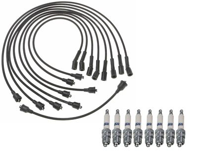 Prof Ignition Wire Set 8 Rapidfire ACDelco Spark Plugs Kit For Chevrolet 7.4 V8