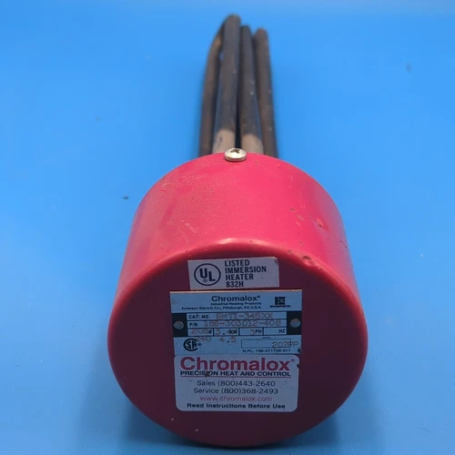 CHROMALOX EMTI-345XX 3.4KW 208V Immersion Heater 832H 