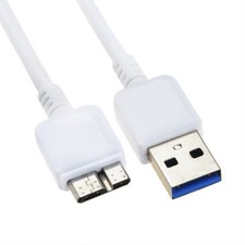 White USB 3.0 Data SYNC Cable For Western Digital WD My Book External Hard Drive