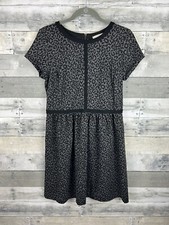 Ann Taylor Loft Animal Print Short Sleeve Dress 8
