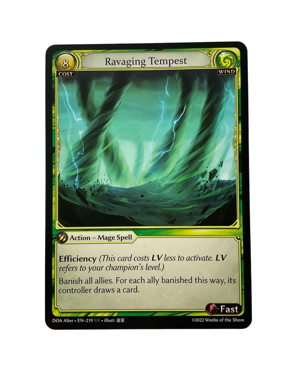 Grand Archive Ravaging Tempest EN-219 Dawn Of Ashes Alter Edition