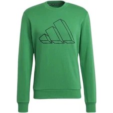 Adidas Sweatshirt Men's Large Green Fi GFX Crew Neck New