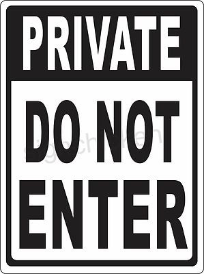 Customisable Wooden 'PRIVATE – Please Do Not Enter' Sign – Handmade Home Office Decor (Cherry Grove Craft)
