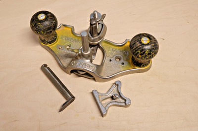 Stanley No 71 wood router plane 2 cutters, fence & depth stop