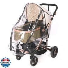 Universal Stroller Rain Cover, Rain Cover for Strollers, Clear Travel Weather
