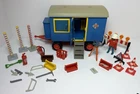 Playmobil 3760 CONSTRUCTION TRAILER Replacement Parts Incomplete VTG Read Descri