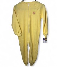 Carter's Yellow Fleece Footed Zip One-Piece Sleeper Pajamas Unisex 8