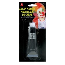 12 Pack Halloween Costume Non-Toxic Face Body Tube Black 1 Oz Cream Makeup