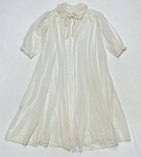 Vintage 60s Radcliffe Sheer Lace Peignoir Robe Sz Med Lingerie Boudoir Pin Up