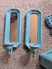 Vintage Homco/ Burwood  Sconces  Plastic Shelf & Butterflies Blue — photo 2
