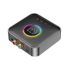 LED Display 3in1 Bluetooth 5.4 FM Transmitter Receiver Audio Adapter 3.5mm AUX