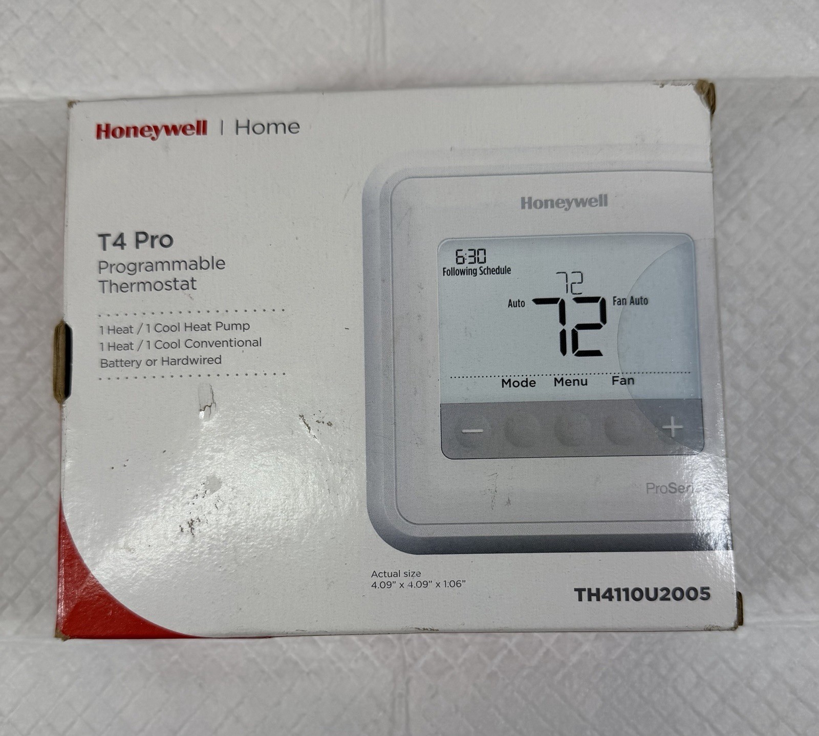 Honeywell T4 Pro Programmable Thermostat - TH4110U2005 - New