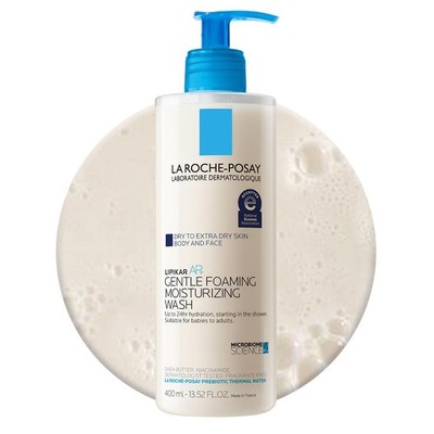 La Roche-Posay Lipikar AP+ Gentle Foaming Moisturizing 13.5 Fl Oz (Pack of 1)