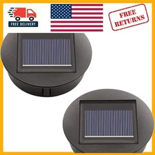 2 Pack Solar Light Replacement Tops – Warm Yellow Waterproof Inserts for Garden