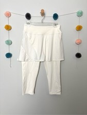 Tuckernuck TNUCK Sport Compression Skirted Capri White Leggings