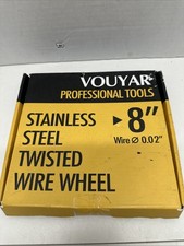 Vouyar 8 Inch Stainless Steel Wire Wheel for Bench Grinder