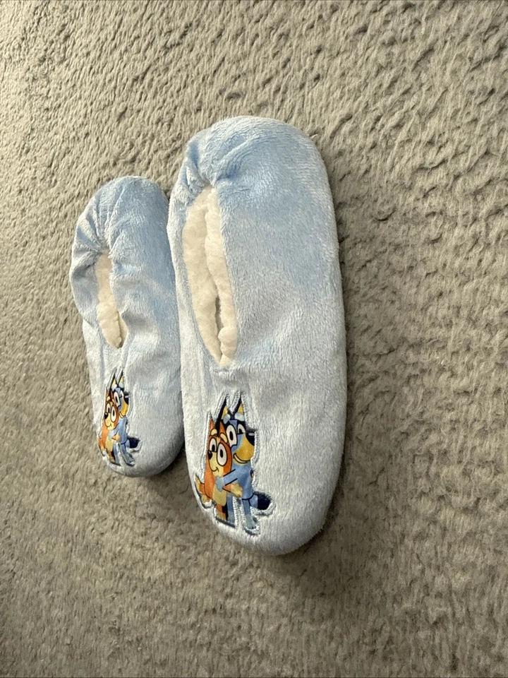 学步儿童 Bluey Character 袜子拖鞋 - 蓝色 - 尺寸 4T - 5T — 第 2/3 张图片