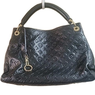 LOUIS VUITTON Artsy MM Noir/ Black Monogram Empreinte Leather Top