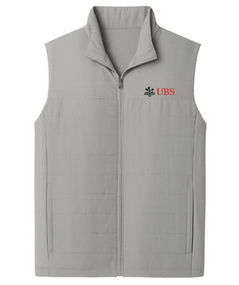 NWT 100% Authentic UBS Credit Suisse Finance Banker Vest / Gilet Gray Goldman M