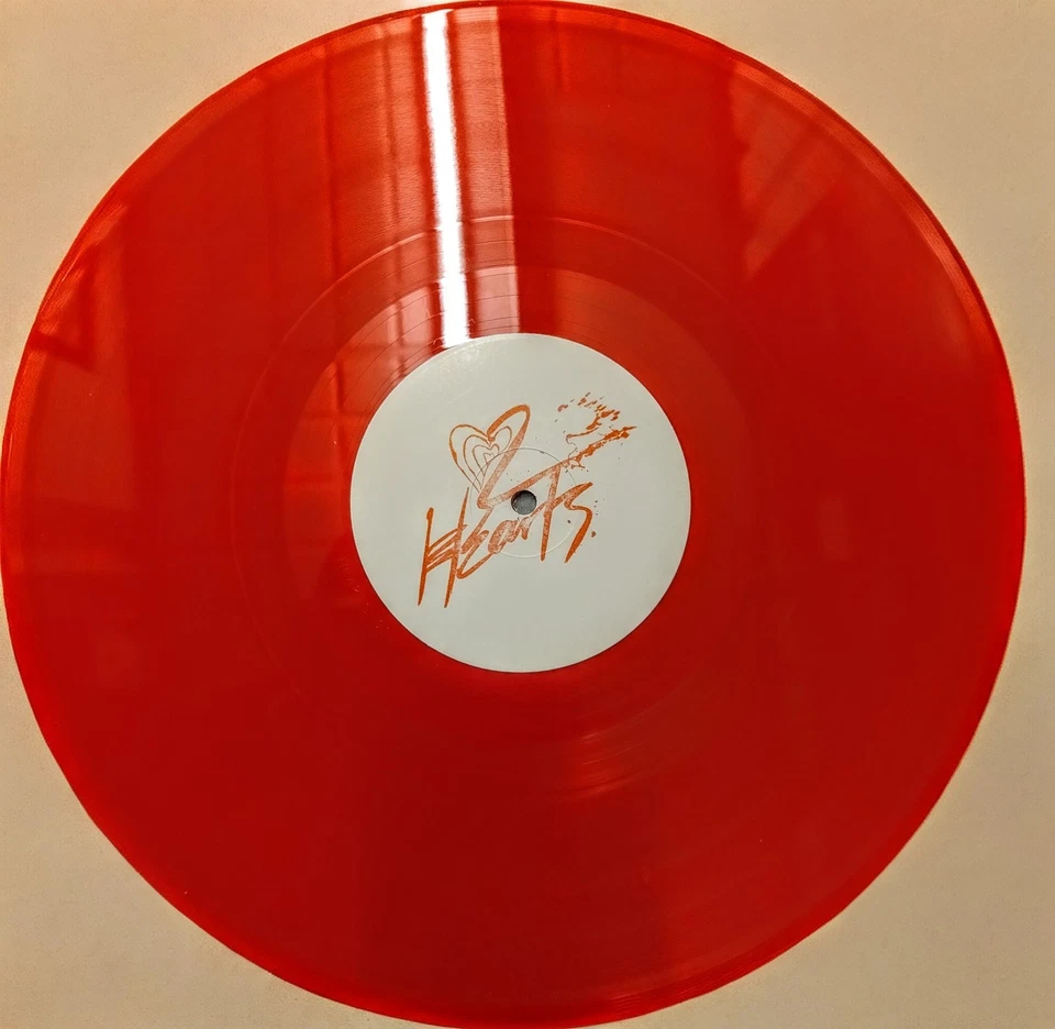 KYLIE 2 HEARTS PROMO RED VINYL  12" UK MAXI VINYL MINT-  FREE CUSTOM PIC WALLET - Image 4 of 4