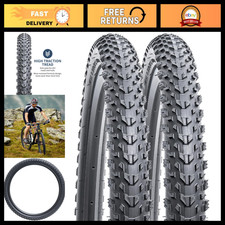 26" Mountain Bike Tires 2-Pack, 26x2.0 Off-Road Bicycle Tires, Durable Reliabl