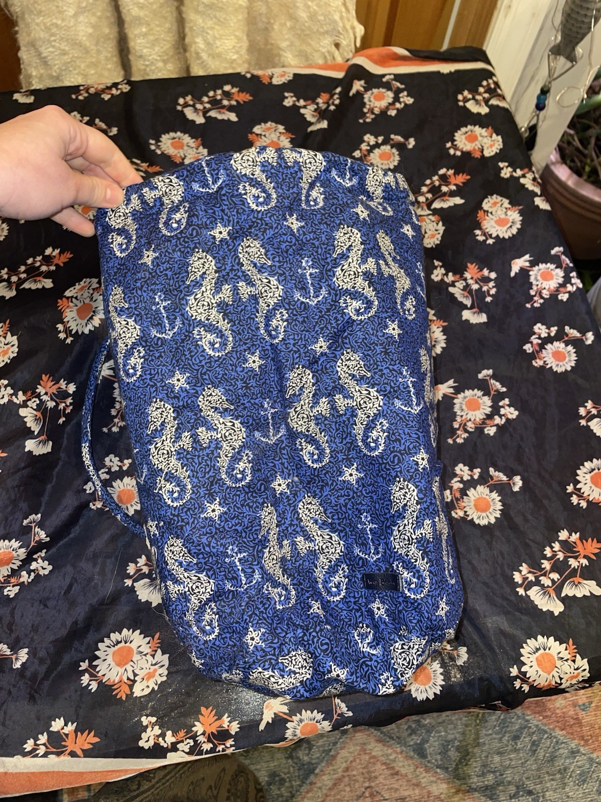 Two Vera Bradley Plastic Lined Drawstring Bags - image 11