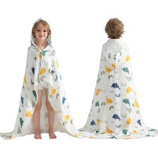 Toddler Hooded Bath Towels,100 Cotton Muslin Baby Towels for Boys Girls,Ultr...