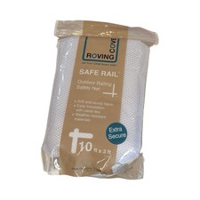 New - Roving Cove Pearl White Safe Rail Indoor Railing Safety Net 10ft x 3ft