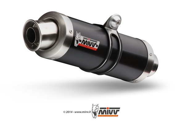 SchalldäMpfer Mivv GP Edelstahl GebüRstet Schwarz Kawasaki Z750-image