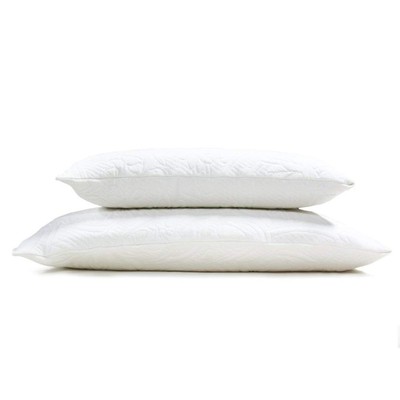 Organic Latex Pillow - Standard Bed Pillow with Breathable Cotton - Eco-Frien...