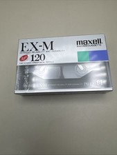 Maxell EX-M 120 Videocassette Tape 8mm Blank P6-120 Ceramic Armor Metal Sealed