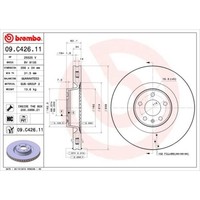 Brembo 2X Bremsscheibe Vorne Ø356 Mm InnenbelüFtet FüR Audi A6 Allroad 4GH 4GJ