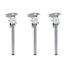 3 Pack Stainless Steel Dial Caliper Shockproof Of Gauge 0.001" Accuracy 6 Inch