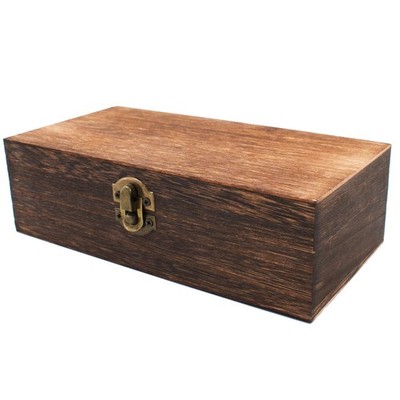 Wood Storage Box with Lid Solid Wood Container Box Decorative Table Large Rectan