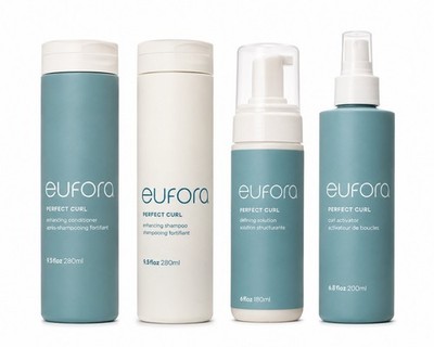 Eufora Perfect Curl 4 Pc Set Shampoo Conditioner Defining Solution Activator