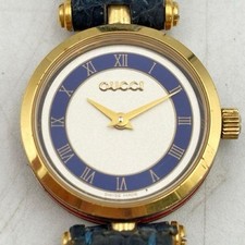 Vintage GUCCI Sherry Line Blue Quartz Women's Watch 1024-S7265h Not working
