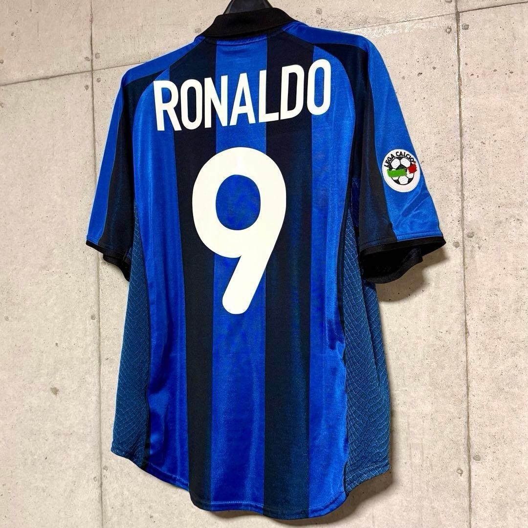 Inter Milan 2001/02 #9 Ronaldo Home Jersey Size M Rare From Japan