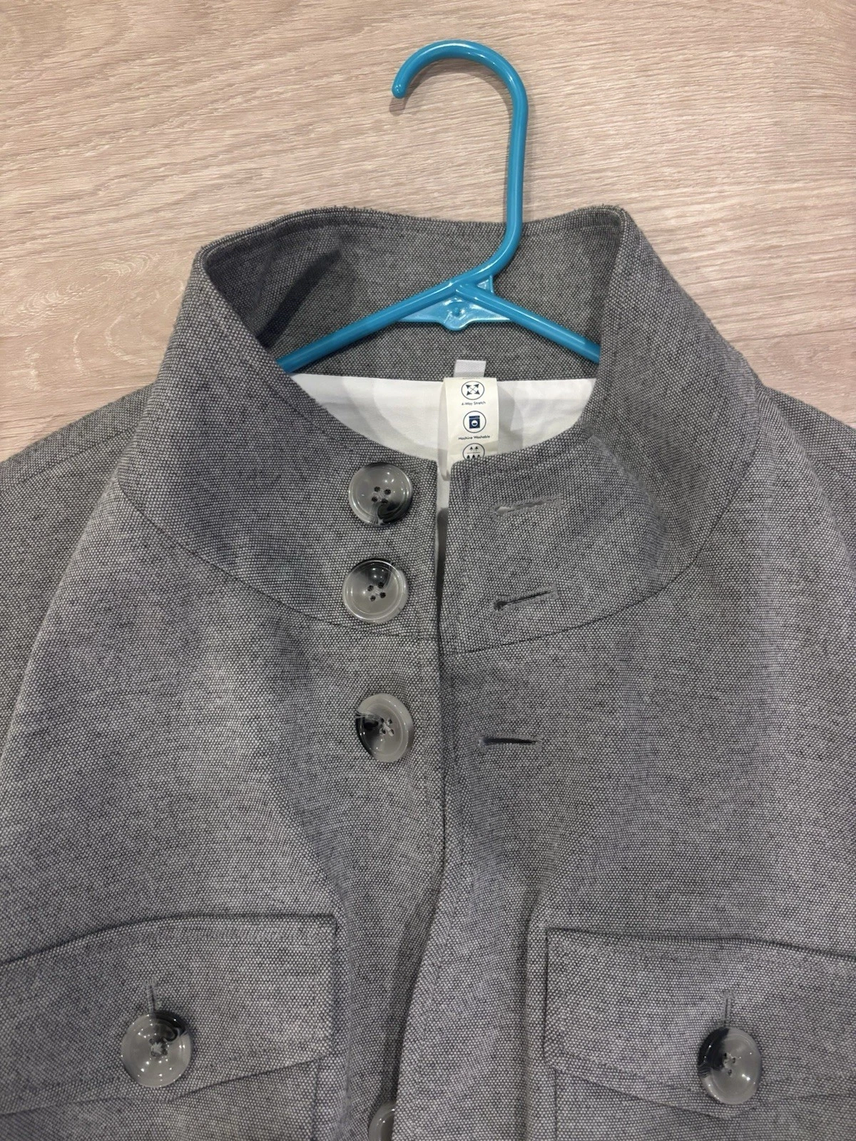 State & Liberty Men’s Knit Field Jacket Size Large Grey image 5
