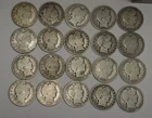 (20) US Barber Silver Halves 50c Nice Lot Ave Circ.