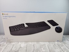 Microsoft Sculpt Ergonomic Wireless Keyboard Mouse Number Pad NO DONGLE Read 